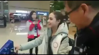 Alina Zagitova Olymp 2018 Arrival to PyeongChang J