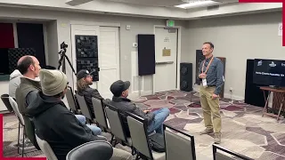 Anthony Grimani teaches acoustics class at CI Expo