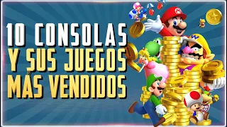 Las 10 CONSOLAS MÁS VENDIDAS de la historia y SUS JUEGOS MÁS EXITOSOS