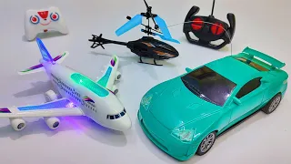 3D Lights Mini Airbus and Remote Control Car | Rc Helicopter | Airbus A380 | helicopter | aeroplane