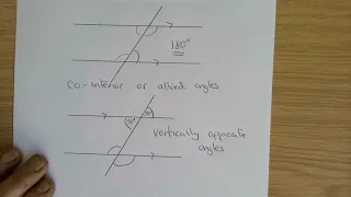 Corresponding, Alternate and Allied Angles