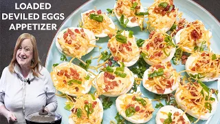 LOADED DEVILED EGGS, Over The Top Easy Appetizer Perfect for any Occasion.