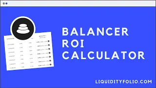 How to forecast the APY of the Balancer Pools?