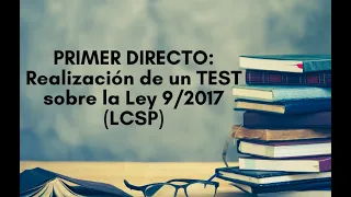 1. PRIMER DIRECTO: hacer un TEST (Editado)