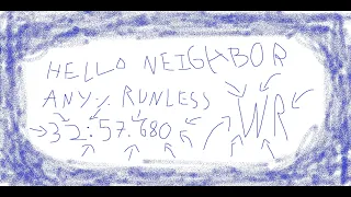Hello Neighbor Any% Runless WR (32:57.680)