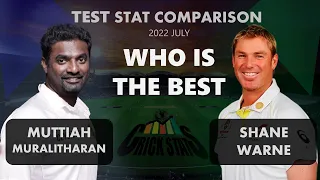 Muttiah Muralitharan vs Shane Warne Test Stat Comparison | Crick Stats Episode 20