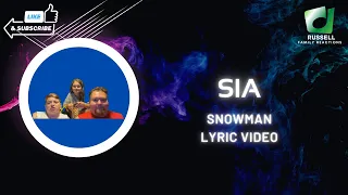 Sia Snowman Lyric Video Reaction {{First Time Hearing}}