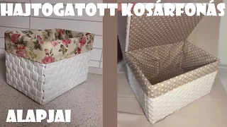 Hajtogatott kosárfonás/papírfonás alapjai