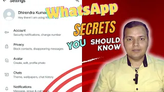 New WhatsApp Tips & Tricks - EVERYONE SHOULD KNOW 2024 | Useful Hidden Tricks of Whatsapp in Hindi