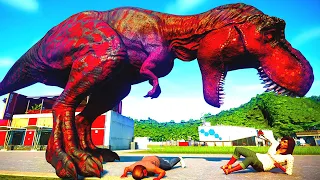 NEW 1 HOUR DINOSAURS BATTLEGROUND T REX COLOR PACK vs ULTIMASAURUS, CHOMPER, SPINOSAURUS, I REX