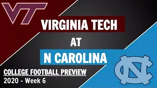 Virginia Tech at North Carolina | Week 6 College Football Game Preview and Prediction (2020)