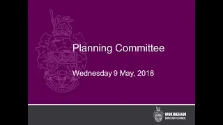 Planning Committee 9 May 2018