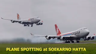 HAZE day! Planes Takeoff Landing at Jakarta Int'l Airport | Plane Spotting at Soekarno Hatta