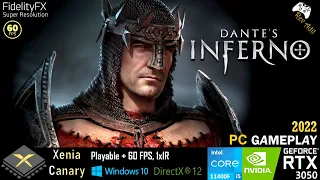 Dantes Inferno PC Gameplay | Xenia Canary | Playable | Xbox 360 Emulator | 2022 Latest