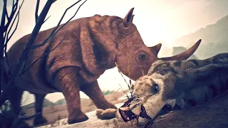 All White Machairodus Fight In Ancestors: The Humankind Odyssey