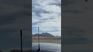 F16 fly over at nellis  Air Force base LAS VEGAS NV￼