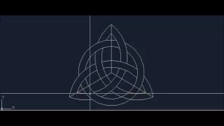 How to draw Celtic Knot Triquetra / Trinity Symbol Step by Step Tutorial Video