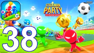 Stickman Party 2 3 4 MiniGames - Gameplay Part 38 Tournament Mode New Funny Mini Games 2024 Update