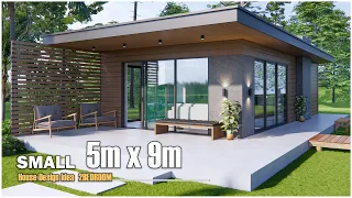 Small House Design | 5m x 9m with 2Bedroom (Simple House)