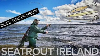 Sea Trout on Lures & Teaser Fly. Sea Trout Fishing Ireland