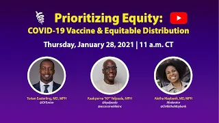 COVID-19 Vaccine & Equitable Distribution | Prioritizing Equity