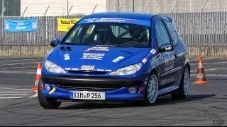 Säubrenner Slalom 2014 - Peugeot 206 OMS (2. Wertungslauf)