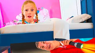 Dad teaches Nastya to sleep alone and other adventures for children