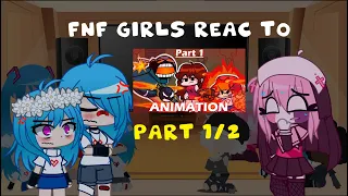 fnf girls react to fire whitty fight | gya gacha (PART 1/2)