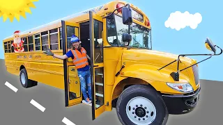School Bus for Kids | Handyman Hal rides a School Bus | School Bus Parade