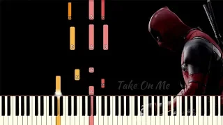 Take On Me (MTV Unplugged) - Deadpool 2 | Piano Tutorial (Synthesia)