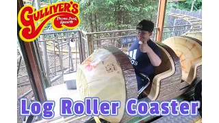 Gulliver's Kingdom Matlock Log Roller Coaster onride Pov July 2022