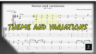 theme and variations(op.71,no.1)by mauro giuliani guitar tutorial tabs