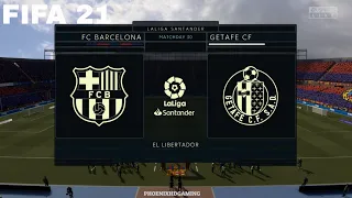 FIFA 21 Barcelona vs Getafe | La Liga 2021 | Full Match