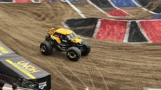 Monster jam Finals Los Angeles 2 wheel skills challenge