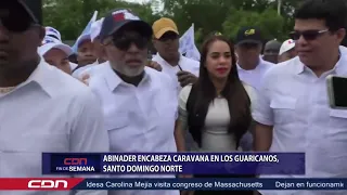 El candidato Luis Abinader encabeza caravana en Los Guaricanos en apoyo a candidatos congresuales