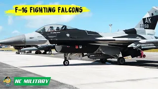 CN20 18th Aggressor Squadron Aircraft Launch F-16 Fighting Falcons