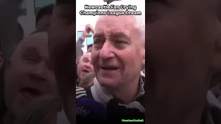 Newcastle Fan Crying | Champions League Dream come True #ucl #newcastle