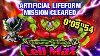 CELL MAX ARTIFICIAL LIFEFORM MISSION FINALLY CLEARED W/ EZA LR INT CELL TEAM | DBZ: DOKKAN BATTLE