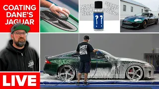 Installing a Mysterious All-New Coating on Dane's Jaguar ⚡ LIVE DETAILING EVENT