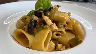 Calamarata con Pesce Spada e Melanzane