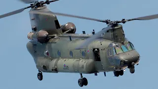 (4K) Royal Air Force Chinook display at RIAT-2022 #helicopter #riat2022