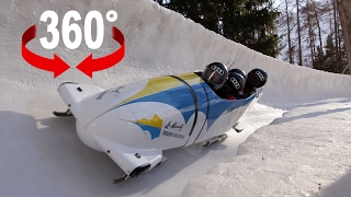 Donnere den Eiskanal runter! I Bob Run St. Moritz I 360-Grad-Video