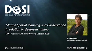 Marine Spatial Planning and Conservation in relation to Deep-Sea Mining - Anna Metaxas