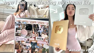 how to actually manifest ur dream life ˗ˏˋ♡ˎˊ˗  making a 2024 vision board like a PRO!