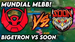 SEGUNDO JOGO DA BTR - BIGETRON VS SOON - MUNDIAL MOBILE LEGENDS!!