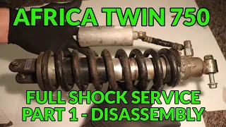 🔧 Africa Twin XRV 750 - Rear shock rebuild, part 1 - disassembly