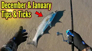 December & January Surf Fishing Tips & Tricks New Jersey Striped Bass