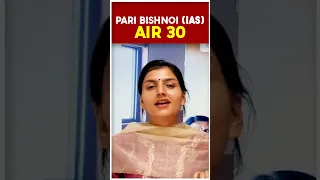 Pari Bishnoi IAS, AIR - 30 Recommend OnlyIAS For Current Affairs Basic Understanding #shorts #viral