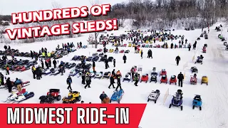 Midwest Ride-In Vintage & Classic Snowmobile Show, Ride and Snocross Race at ERX