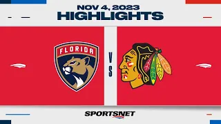 NHL Highlights | Panthers vs. Blackhawks - November 4, 2023